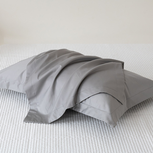 100支全棉枕套纯色长绒棉48x74cm单人枕芯套丝光纯棉一对装 定制