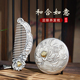 和合如意礼盒999纯银梳子 高档陪嫁梳妆套装 足银订婚结婚新人礼物
