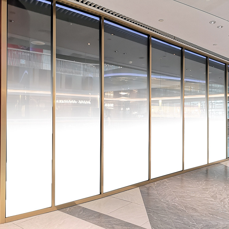 渐变膜白色单向圆点磨砂渐变贴办公室淋浴房定制双向雾沙渐变贴纸