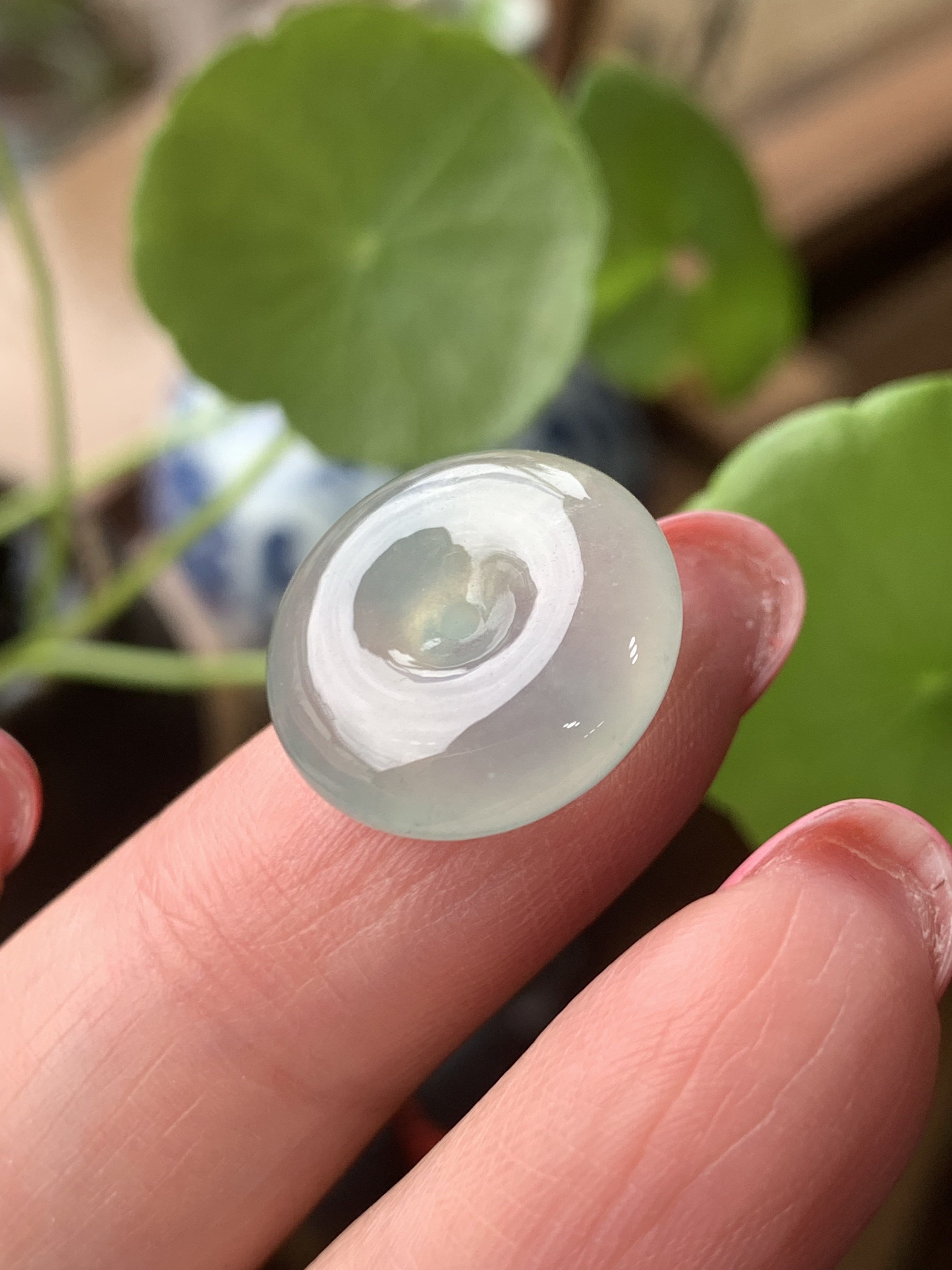 老坑冰种天然缅甸a货翡翠平安扣果冻胶感玉坠吊坠男女款有证保真
