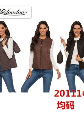 常规欧美背心伊百搭棉20111无袖马甲女装休闲朵朵马甲跨境轻薄