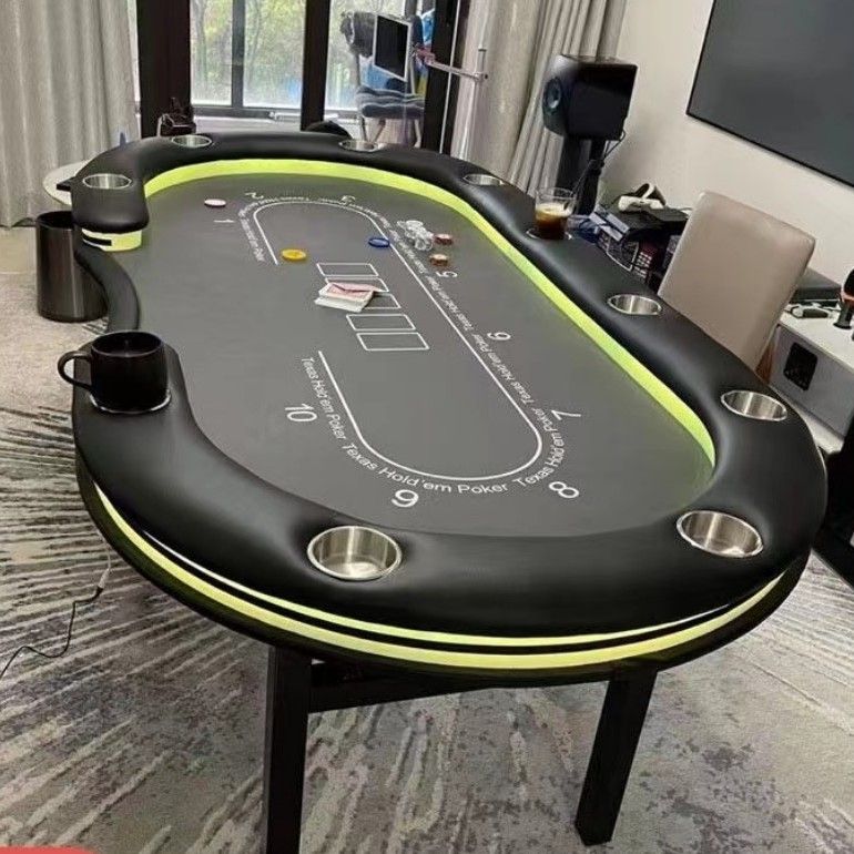 专业德州扑克桌棋牌室筹码扑克牌折叠台面桌布颜色可定制德州桌子