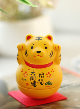 日本药师窑陶土摆件日式桌面可爱
