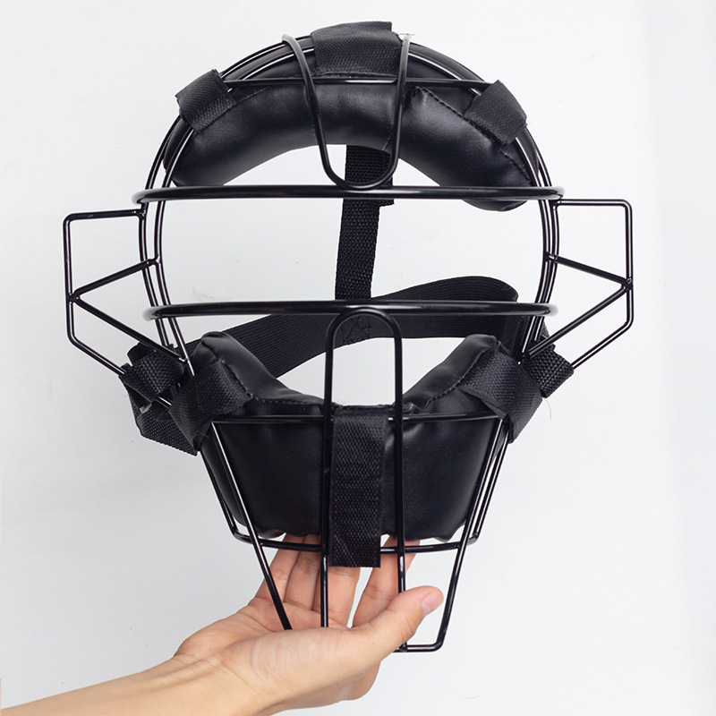 棒球垒球棒球护面捕手护具运动保护棒球面罩护脸护耳防护面罩头盔