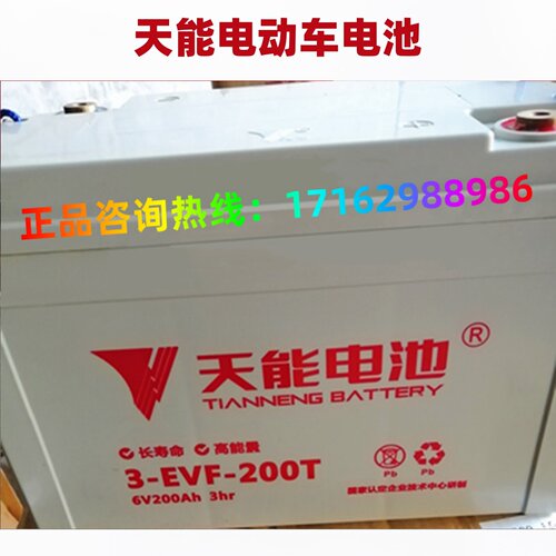 天能电瓶3-EVF-200T四轮车观光车