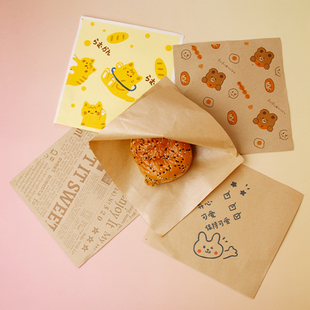 防油纸袋纸吸油纸厨房油炸食物隔油专用纸面包托盘纸烧烤垫纸商用