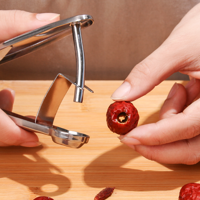 红枣去核器切水果神器不锈钢按压