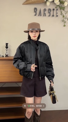 欧洲站2025冬新时尚立领宽松户外休闲保暖短款鹅绒羽绒服外套931