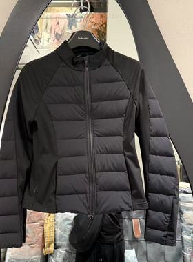 欧洲站2025冬新时尚立领拉链修身小蛮腰百搭轻薄瑜伽羽绒服99011