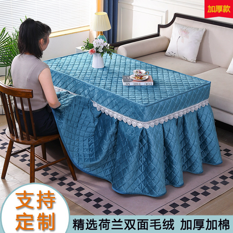 长方形加厚电炉罩烤火桌罩套