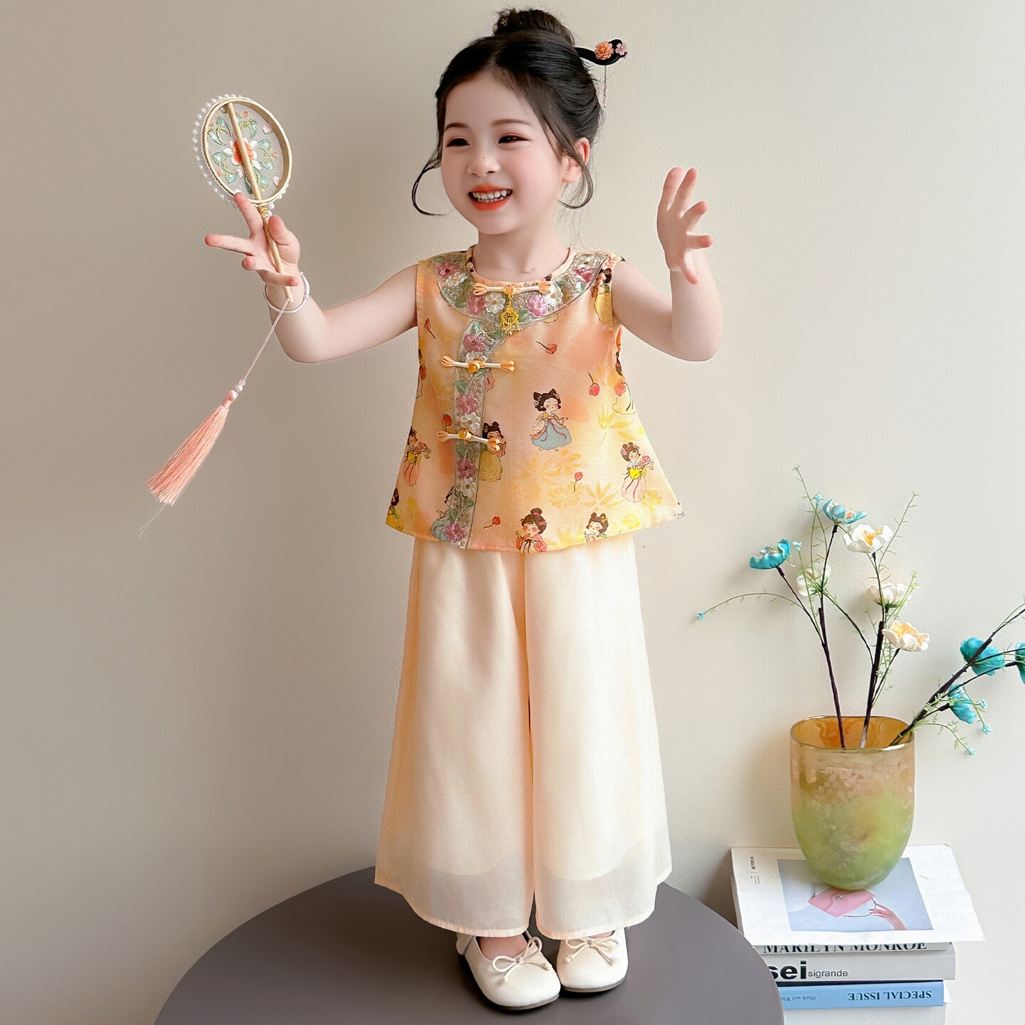 巨好看女童国风套装夏季2026新款图片