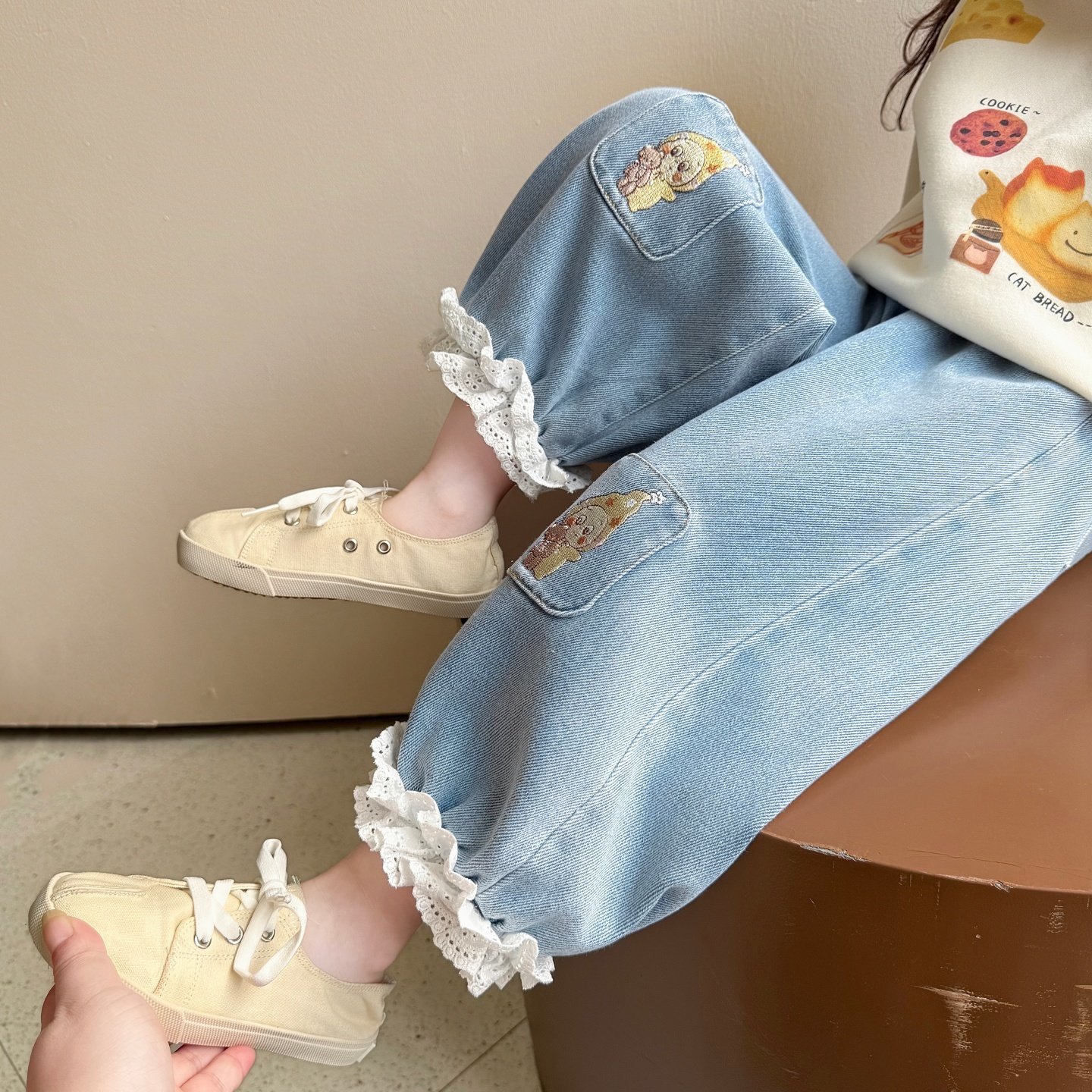 女童裤子春秋款2026新款超好看儿童宽松灯笼裤宝宝春装洋气牛仔裤,童装/婴儿装/亲子装,裤子,淘宝优惠券,粉丝福利购,淘宝优惠卷