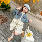 2026新款 套装 连衣裙儿童洋气时髦女宝宝春秋裙子 女童春装 韩系童装