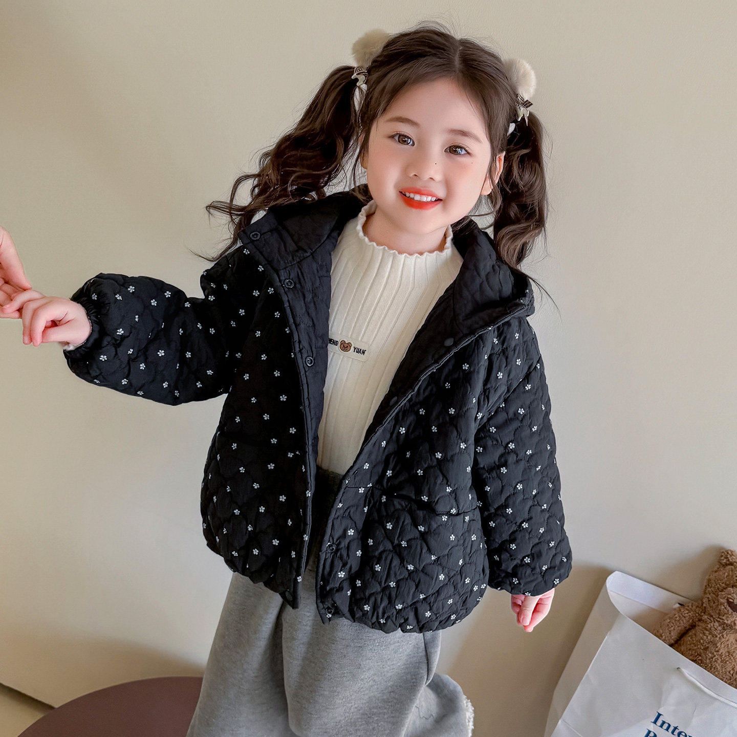 女童夹棉外套秋冬季加厚2025新款超好看儿童棉服女宝宝初冬装棉衣,童装/婴儿装/亲子装,普通外套,淘宝优惠券,粉丝福利购,淘宝优惠卷