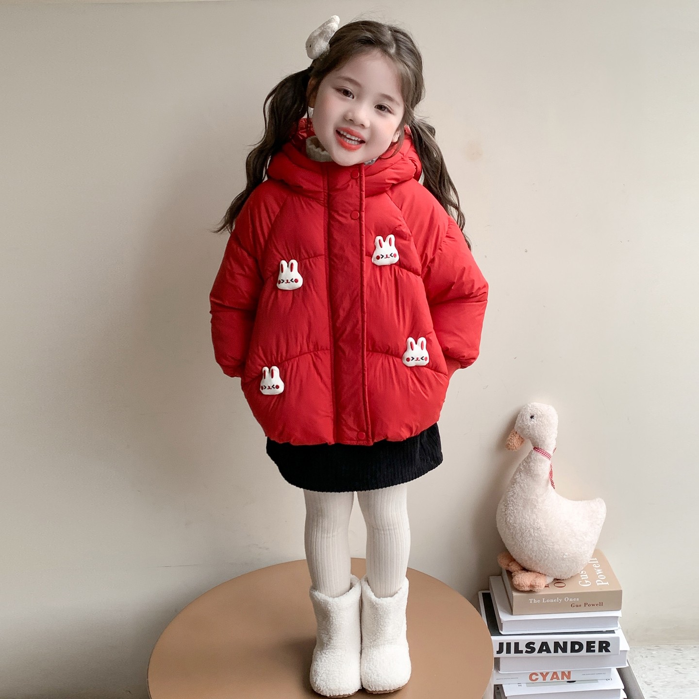 超好看女童加绒棉服冬装2025新款