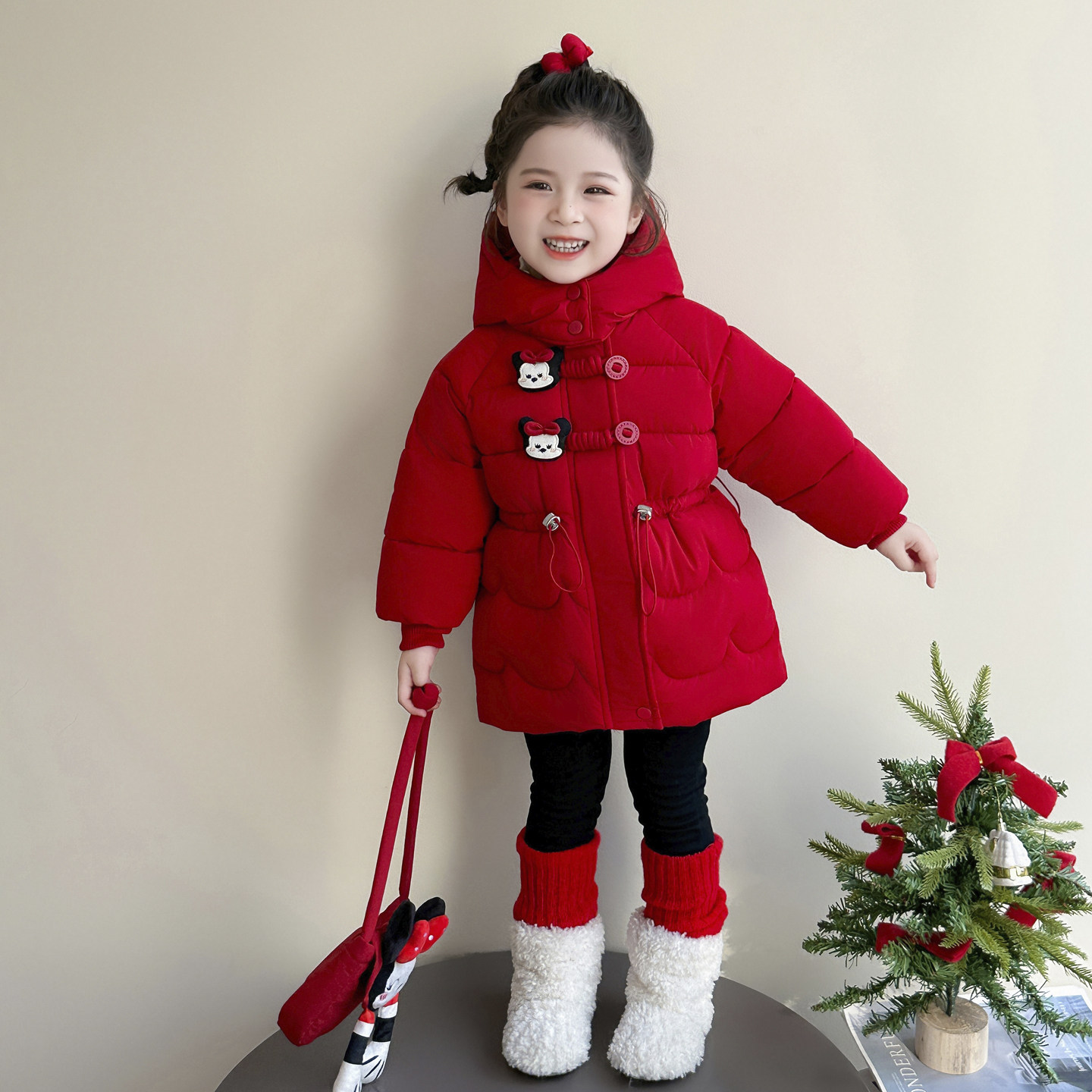 超好看女童加绒棉服冬装洋气保暖