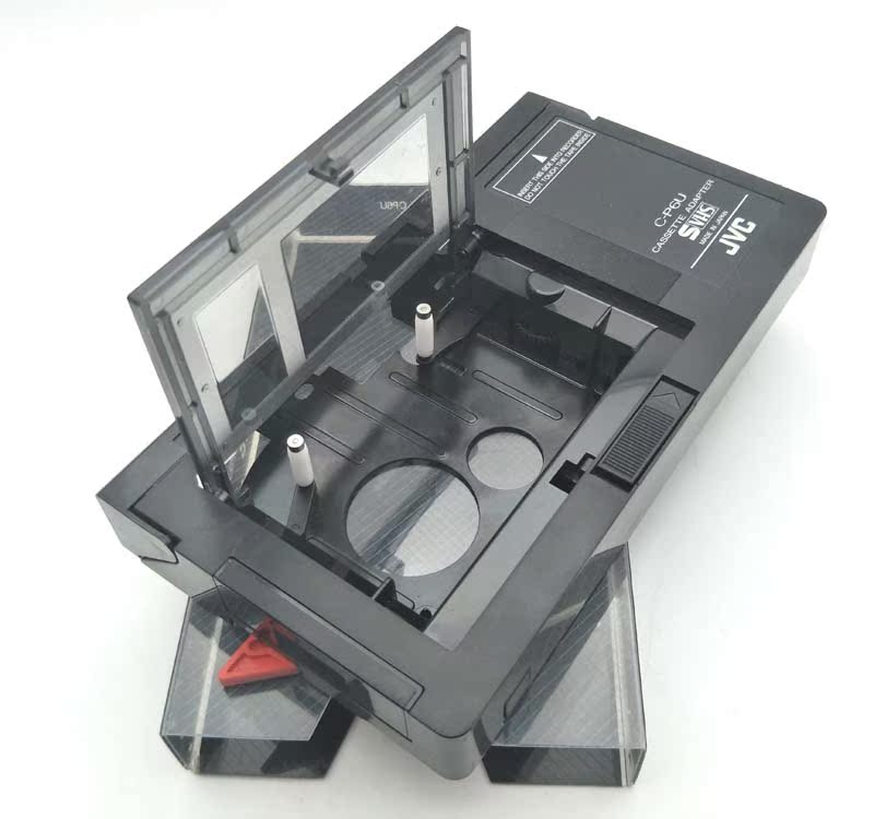 日本原装JVC老式录像带VHS转VHSC二分之一影带转换盒转接盒适配器