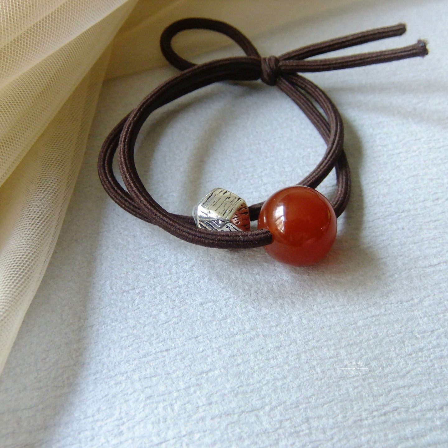 天然红玛瑙发绳女 绿黄白玛瑙粉水晶虎眼石发饰发圈原创百搭圆球,饰品/流行首饰/时尚饰品新,发饰,淘宝优惠券,粉丝福利购,淘宝优惠卷