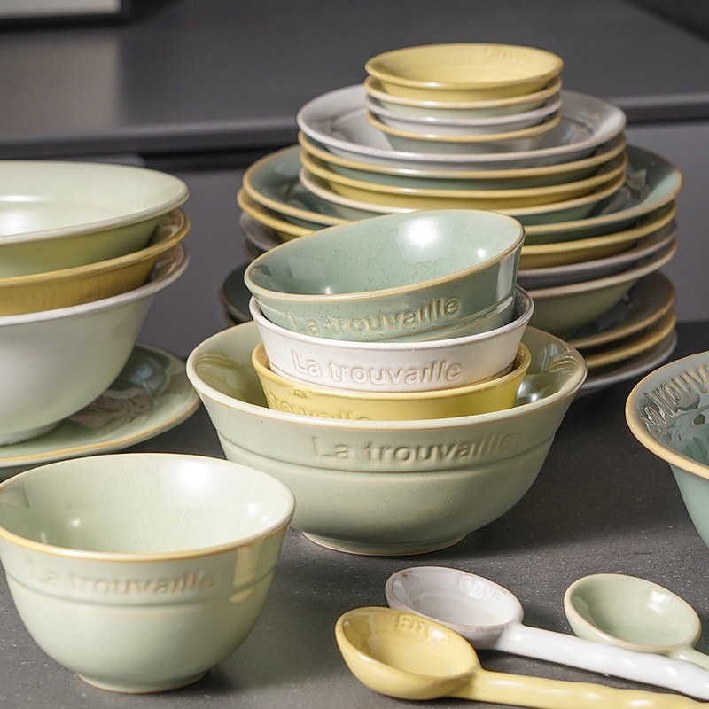 釉下彩家用陶瓷米饭碗面碗汤碗小碗大碗2022新款碗碟北欧吃饭餐具