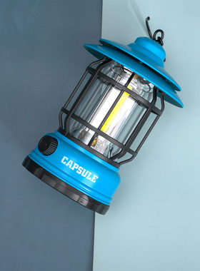 胶囊娱乐户外灯露营灯超长续航马灯照明充电复古led野营灯帐篷灯