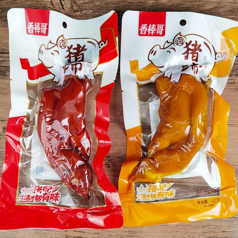 香棒哥大猪蹄140g*6袋香辣五香味即食卤味猪脚熟食休闲零食品小吃