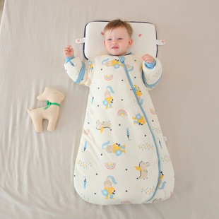 春秋宝宝睡袋冬季 婴儿睡袋秋冬款 一体式 睡觉神器新生幼儿童防踢被