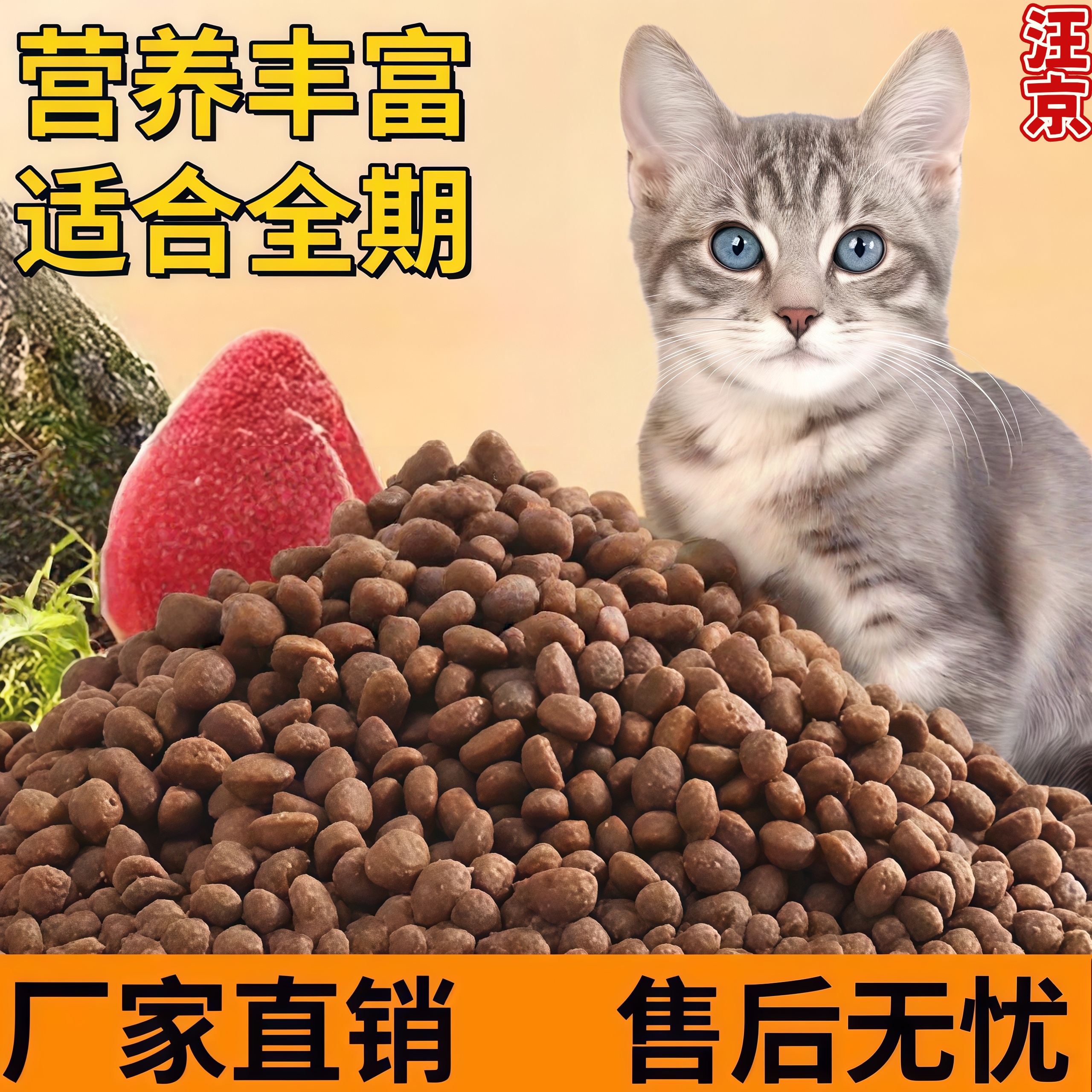鲜肉冻干猫粮实惠装成幼猫全品种