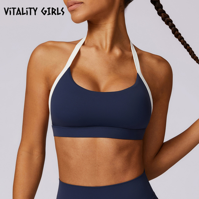 Vitality Girls欧美撞色高强度运动内衣美背大胸缓震跳操健身文胸