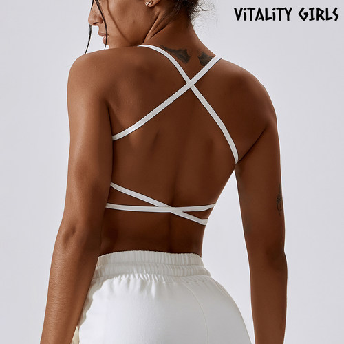 Vitality Girls欧美瑜伽内衣交叉美背性感大胸普拉提健身健身文胸