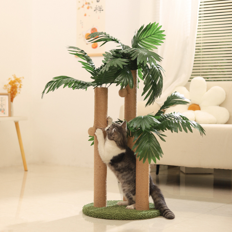 猫爬架猫窝一体式剑麻猫爪柱猫咪玩具逗猫棒猫抓板剑麻绳仿真树