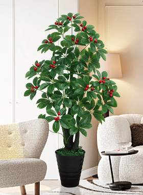 仿真绿植室内果树仿生鸿运当头大型客厅摆件假发财树植物盆栽装饰