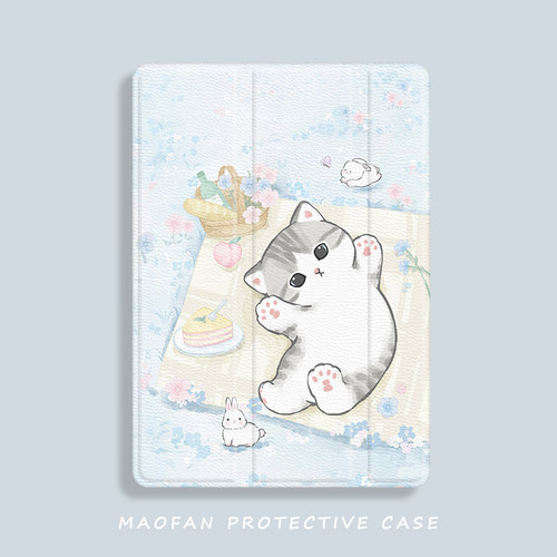 ipad保护壳可爱猫咪air