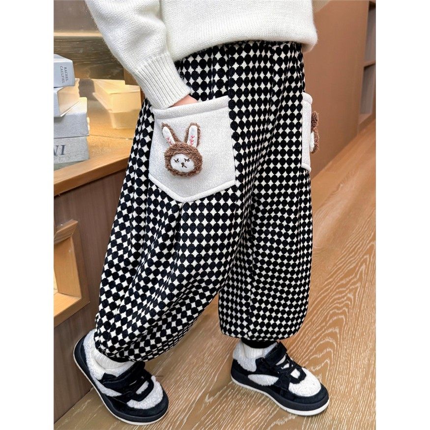 女小童宽松一体绒卫裤秋冬季女宝宝加绒裤子冬装小女孩加厚休闲裤,女装/女士精品,卫裤,淘宝优惠券,粉丝福利购,淘宝优惠卷