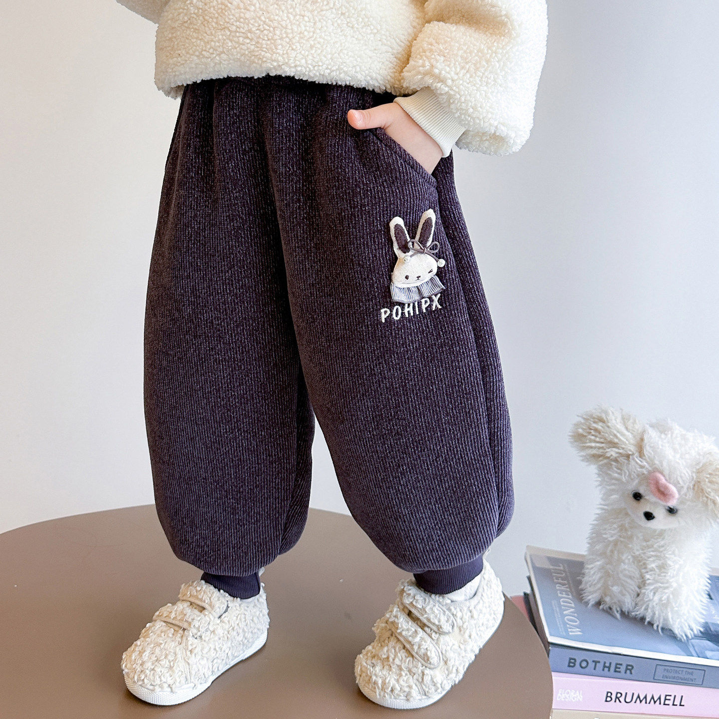 女小童加绒卫裤秋冬款洋气儿童雪尼尔裤子冬装宝宝加厚休闲束脚裤,女装/女士精品,卫裤,淘宝优惠券,粉丝福利购,淘宝优惠卷