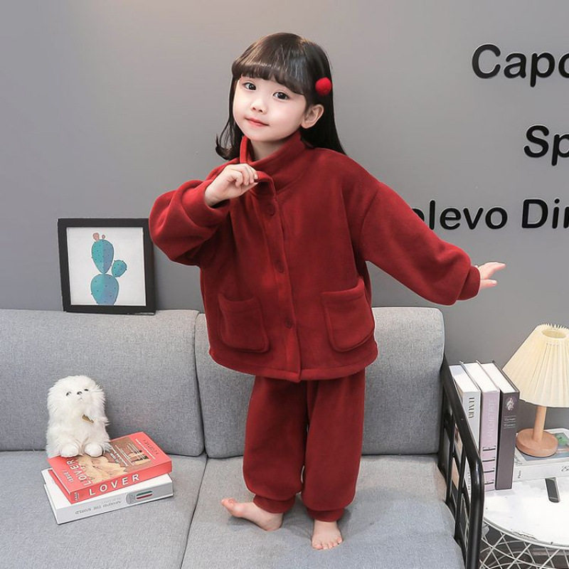 女童睡衣法兰绒秋冬季2025加厚套装宝宝珊瑚绒开衫保暖公主套装潮,童装/婴儿装/亲子装,家居服套装,淘宝优惠券,粉丝福利购,淘宝优惠卷