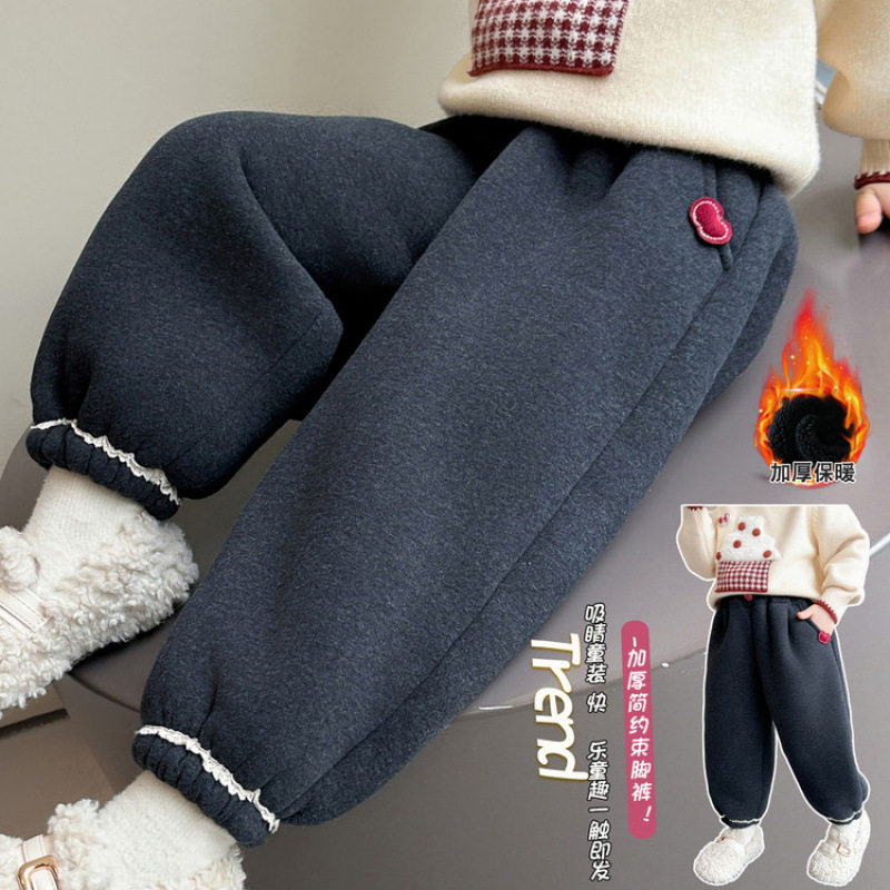 女童加绒裤子秋冬款2025新款小童宽松洋气一体绒冬季女宝宝裤子潮,个性定制/设计服务/DIY,童裤加工定制,淘宝优惠券,粉丝福利购,淘宝优惠卷
