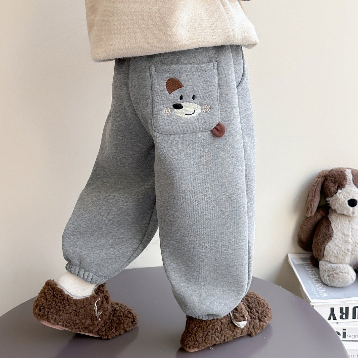 女小童加绒卫裤秋冬款2025新款女宝宝百搭休闲裤冬装儿童加厚裤子,女装/女士精品,卫裤,淘宝优惠券,粉丝福利购,淘宝优惠卷