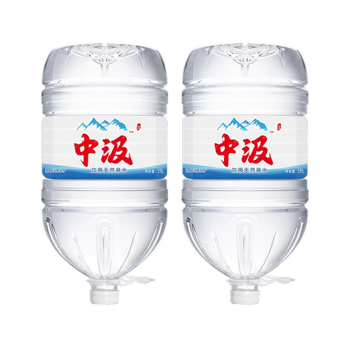 中汲饮用天然泉水19L*2桶整箱包邮大桶装水泡茶水实惠装非矿泉水