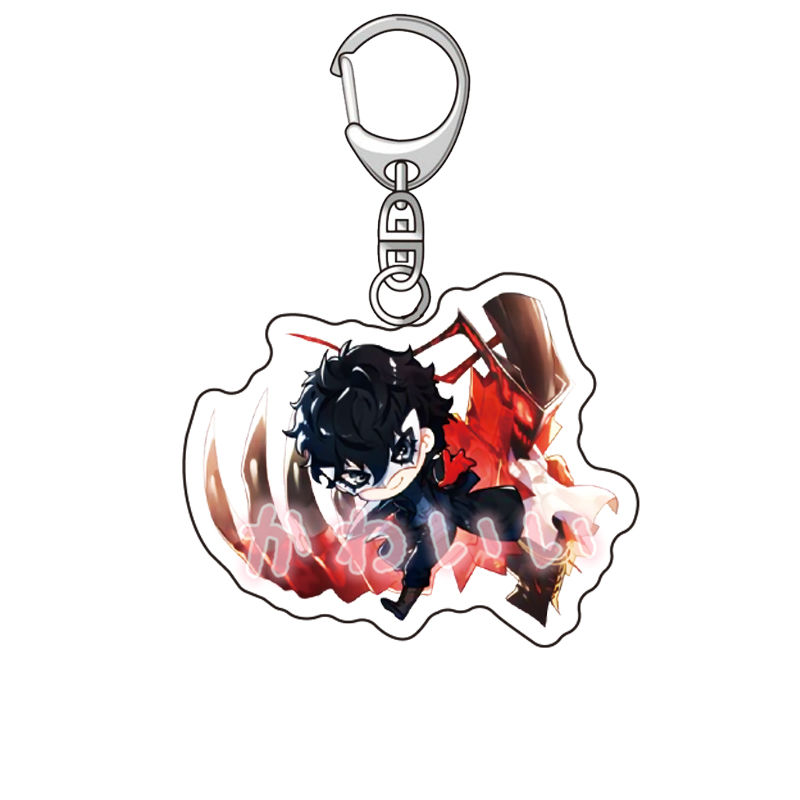 女神异闻录5动漫周边雨宫莲高卷杏坂本龙司摩尔加纳亚克力钥匙扣