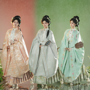 斜塘衣庄 龙月  明制大放量汉服女重工刺绣披风织金长衫春夏新款