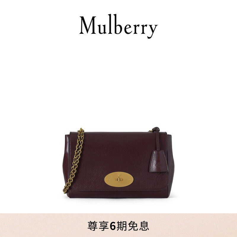 【礼物】Mulberry/玛葆俪Lily 中号链条单肩手提包