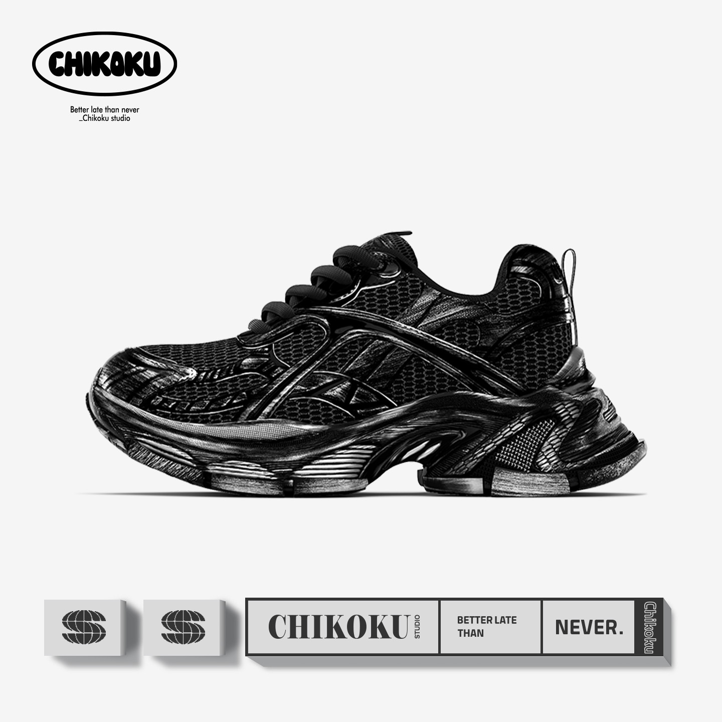 chikoku2025新款老爹鞋