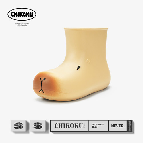 chikoku卡皮巴拉户外防滑雨鞋女