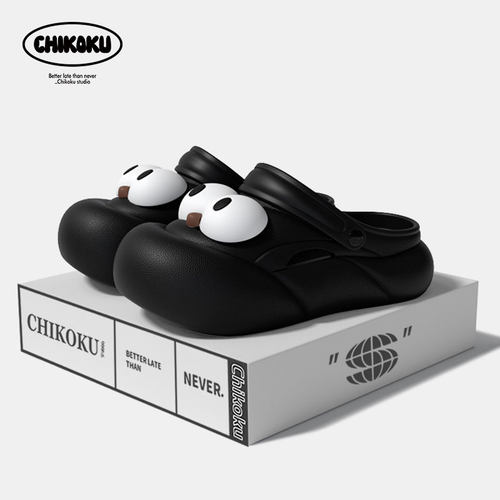 chikoku法棍X大眼怪趣味洞洞鞋