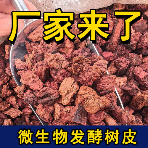 发酵海绵树皮兰花营养土华北落叶松老树皮兰花生根发根天然植料