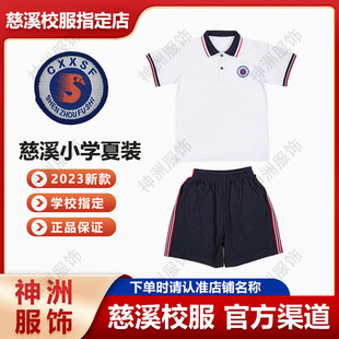 校服慈溪小学生校服夏季短袖棉恤短裤男女同款夏装运动服学生专拍