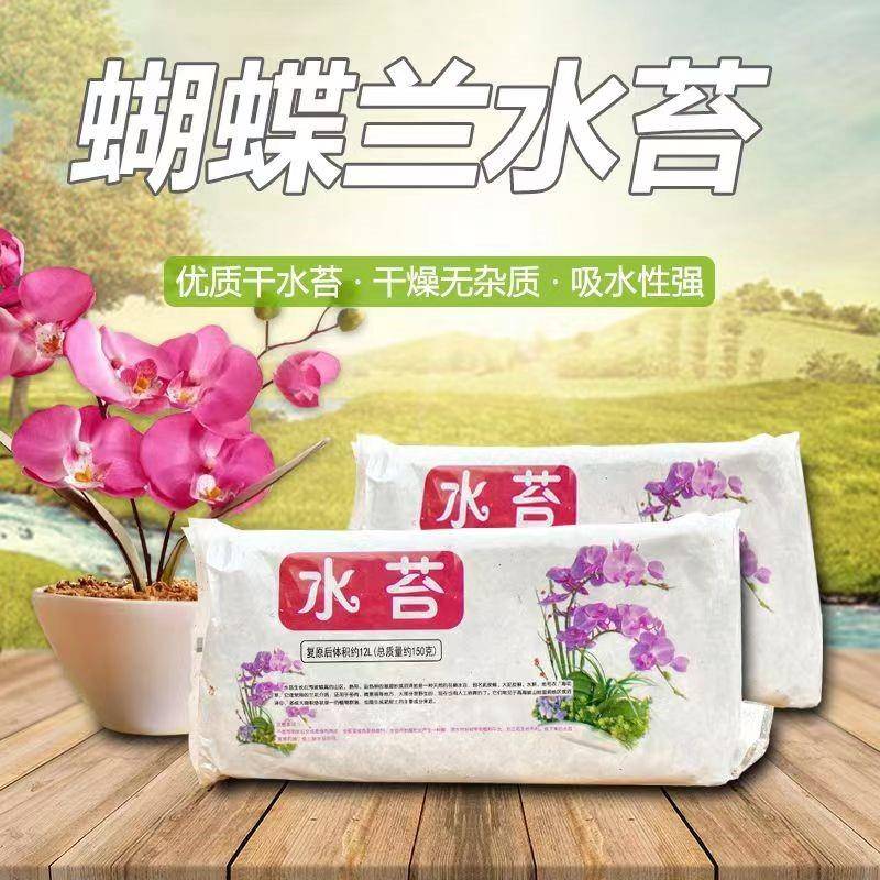 干苔鲜蝴蝶兰石斛兰专用营养土无菌纯天然兰花无土栽培介质花土