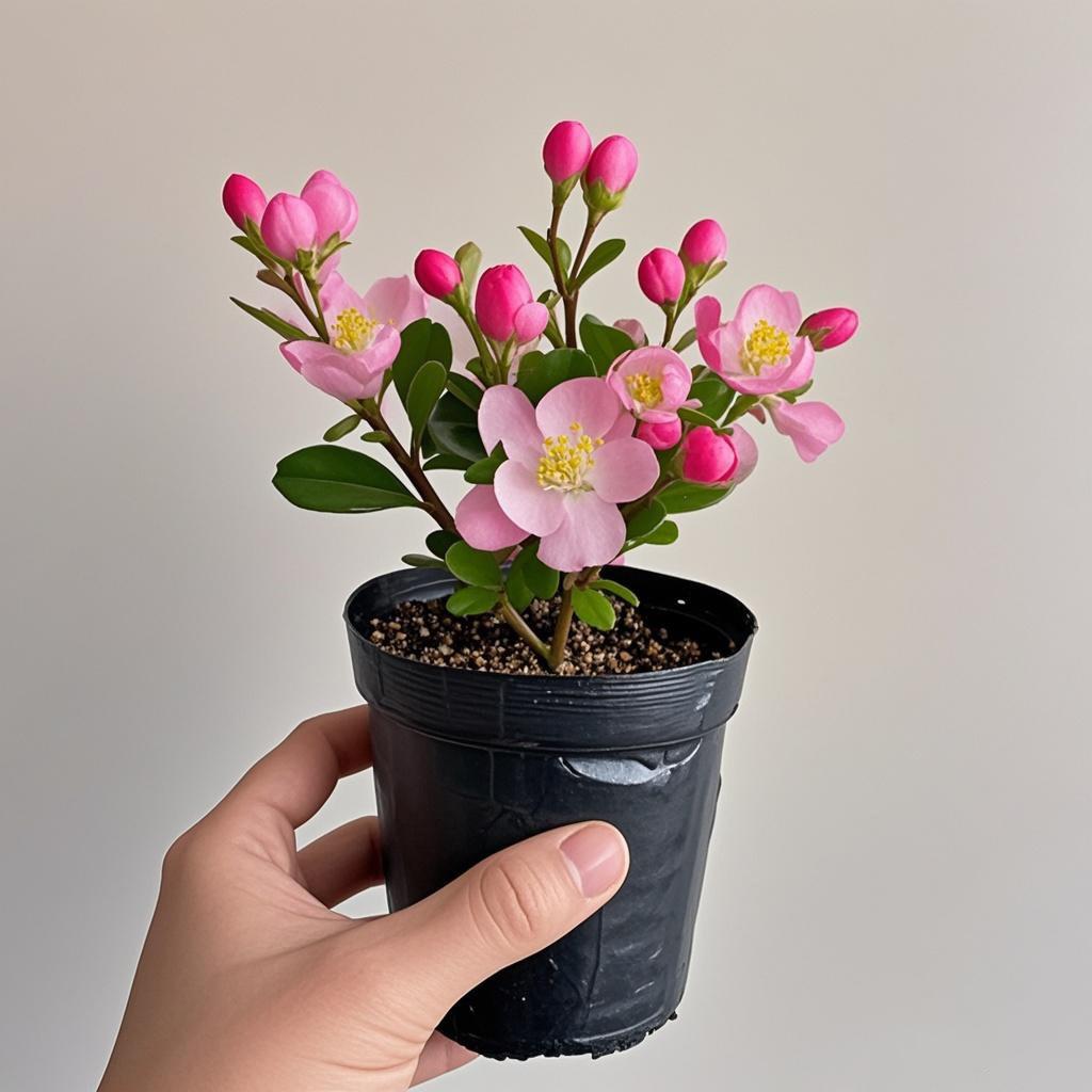 耐寒盆栽四季海棠青杨室内外花卉阳台好养陶瓷盆景植物多季节开花