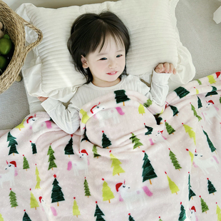 薄款婴幼儿童卡通法兰绒毛毯宝宝小盖毯沙发珊瑚绒床单小被子毯子