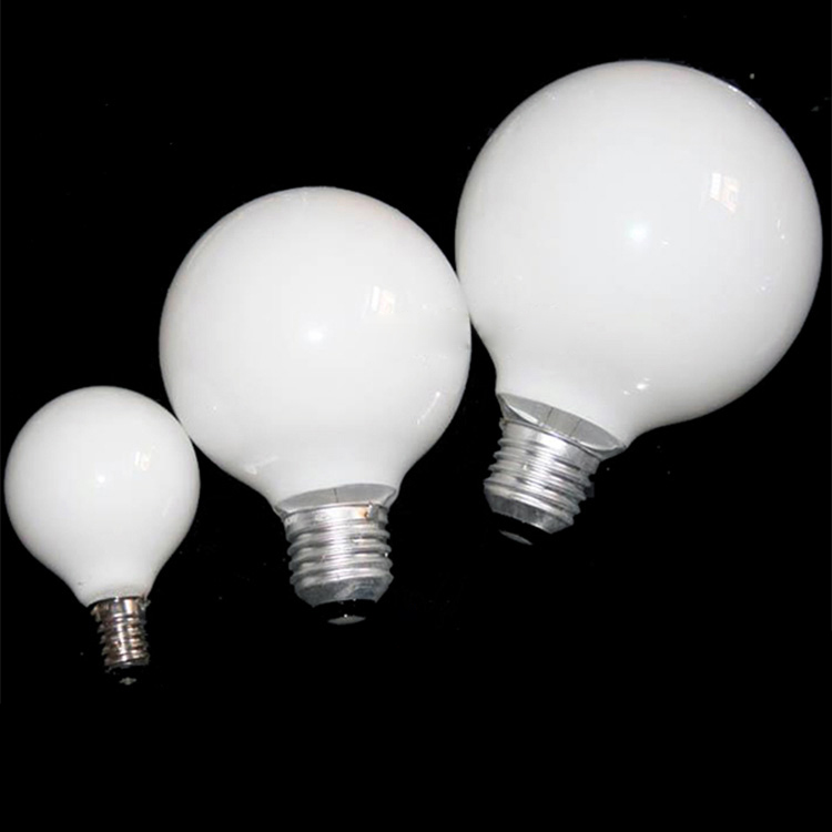 可调光奶白龙珠泡暖光e27钨丝灯泡G60G80G95G125球泡40W220V230V